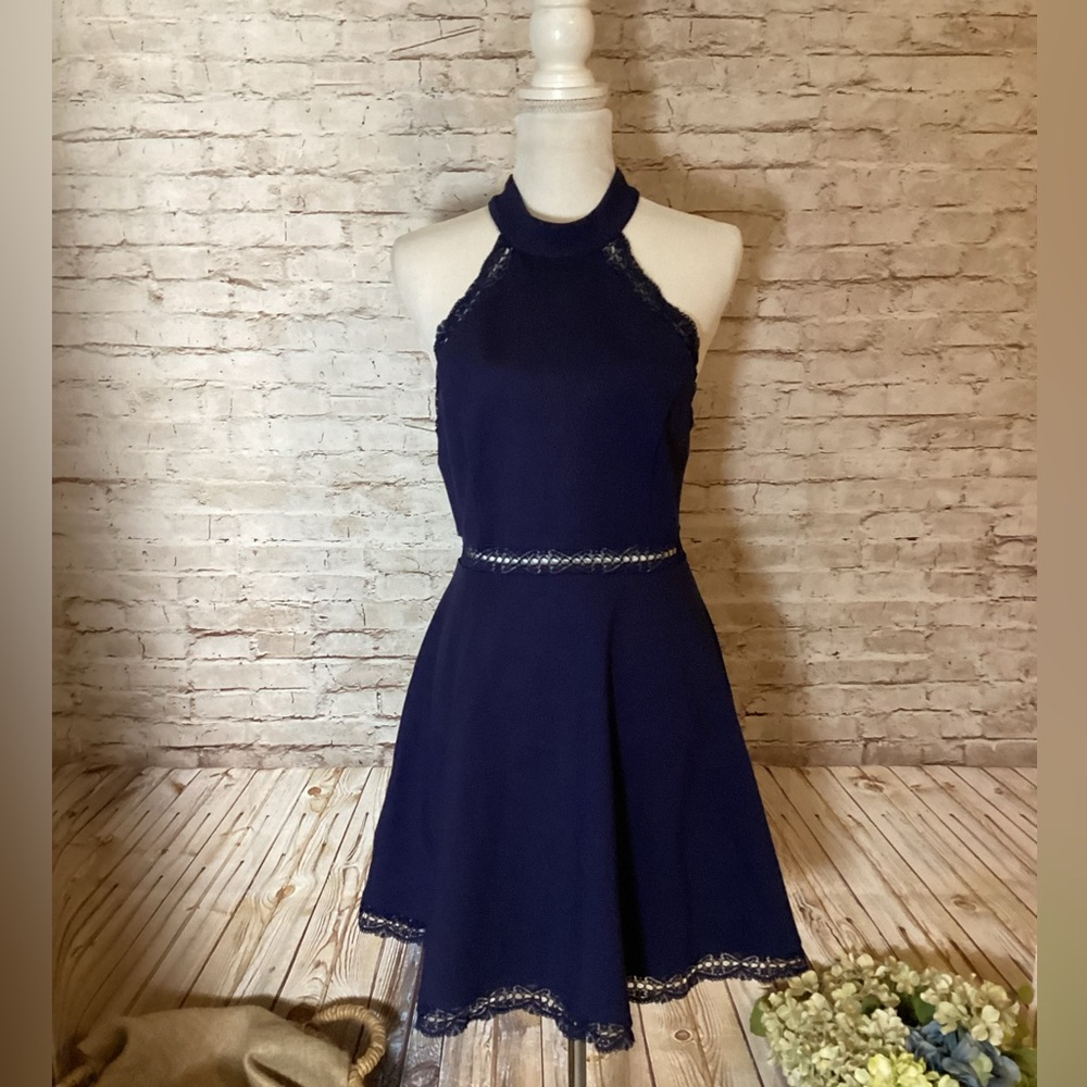 Lulu’s navy Reach Out My Hand Skate dress - Picture 5 of 7